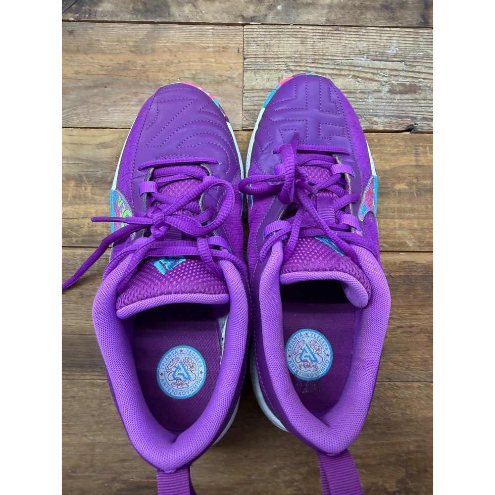 Size 5Y - Nike Zoom Freak 5 GS Alphabet Bros Purple Basketball | DZ4486-500 - Picture 6 of 9